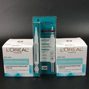L’Oréal Paris Hydra Renewal Moisture Cream and L’Oréal Paris Lash Serum Solution